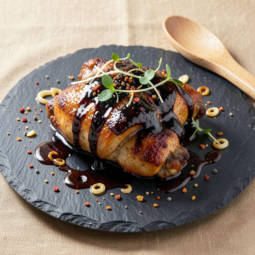 Black Sauce Chicken Recipe: Smoky-Sweet Glaze That Caramelizes in Pan