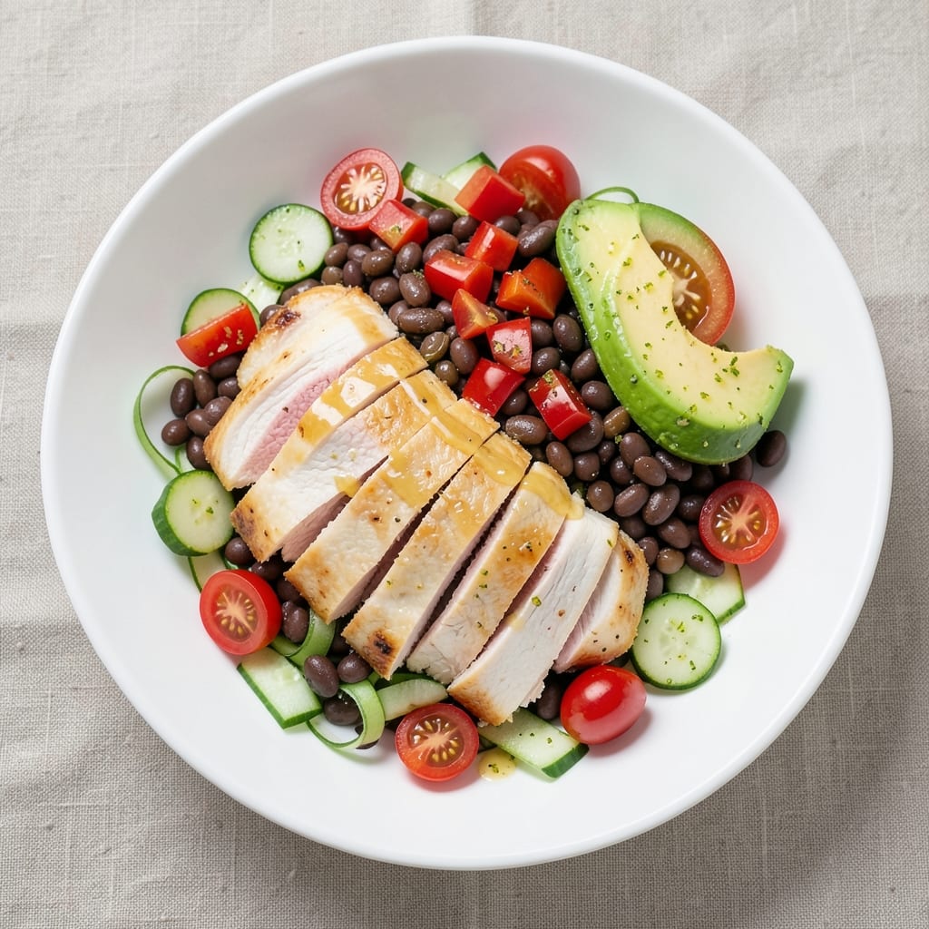 Black Bean Chicken Salad Recipe: Protein-Packed Lunch with Zesty Kick