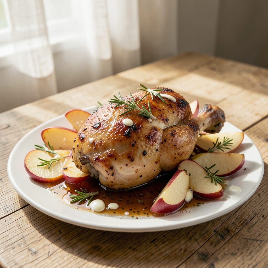 Apple Orchard Chicken Recipe: Sweet Cider-Braised With Crispy Skin