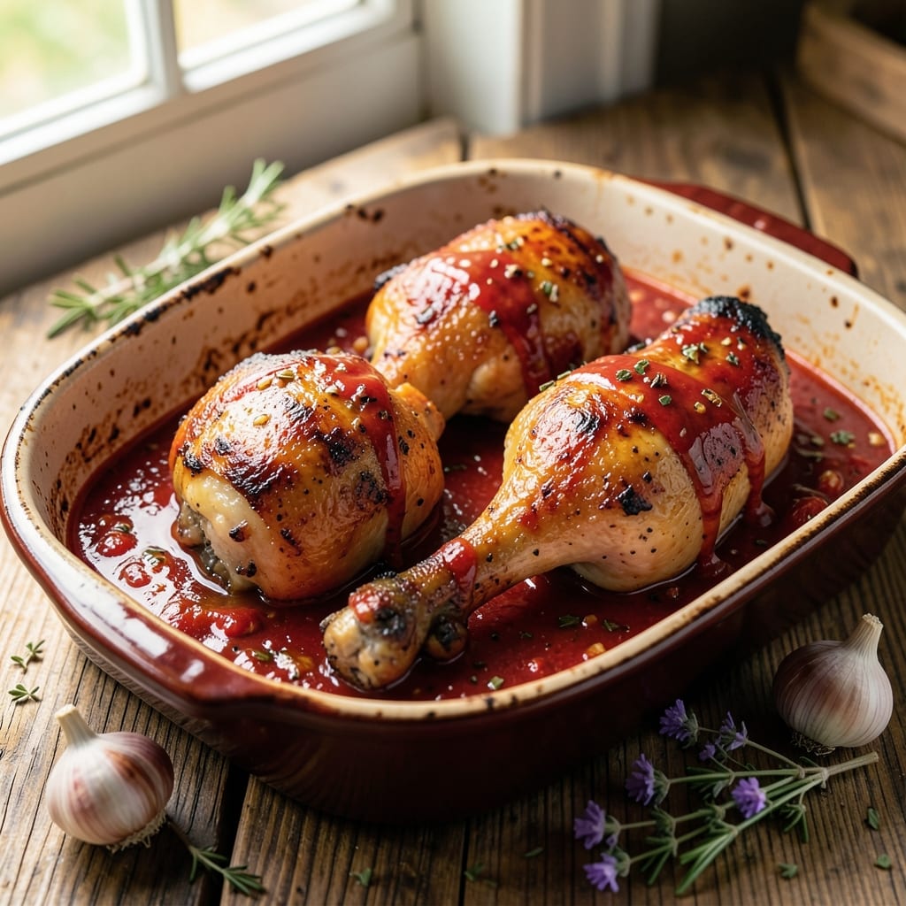 Baked Chicken Thighs in Tomato Sauce Recipe: Slow-Simmered Richness With Herbed Crisp