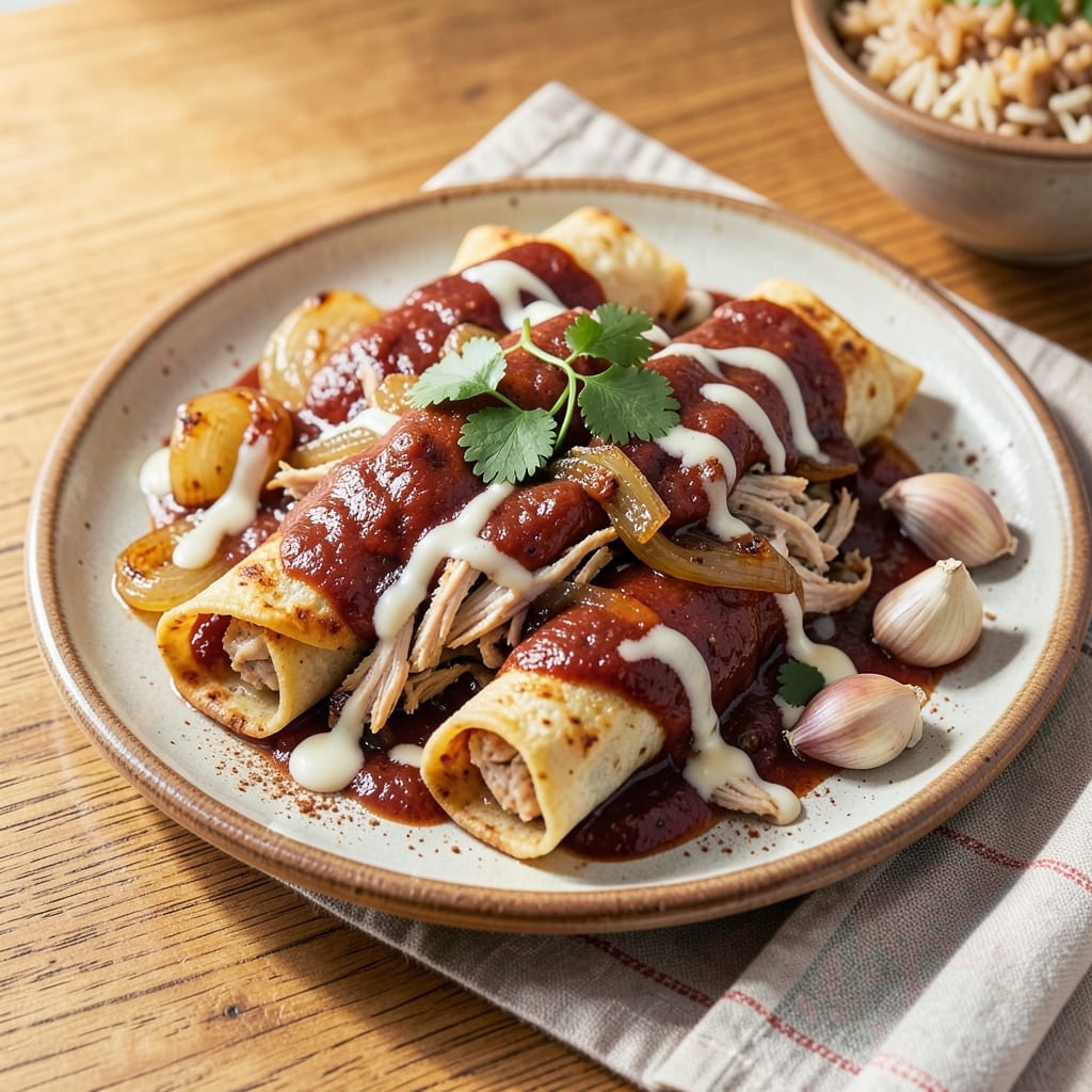 Authentic Chicken Enchilada Recipe With Red Sauce: Smoky Spice-Layered Comfort in One Pan