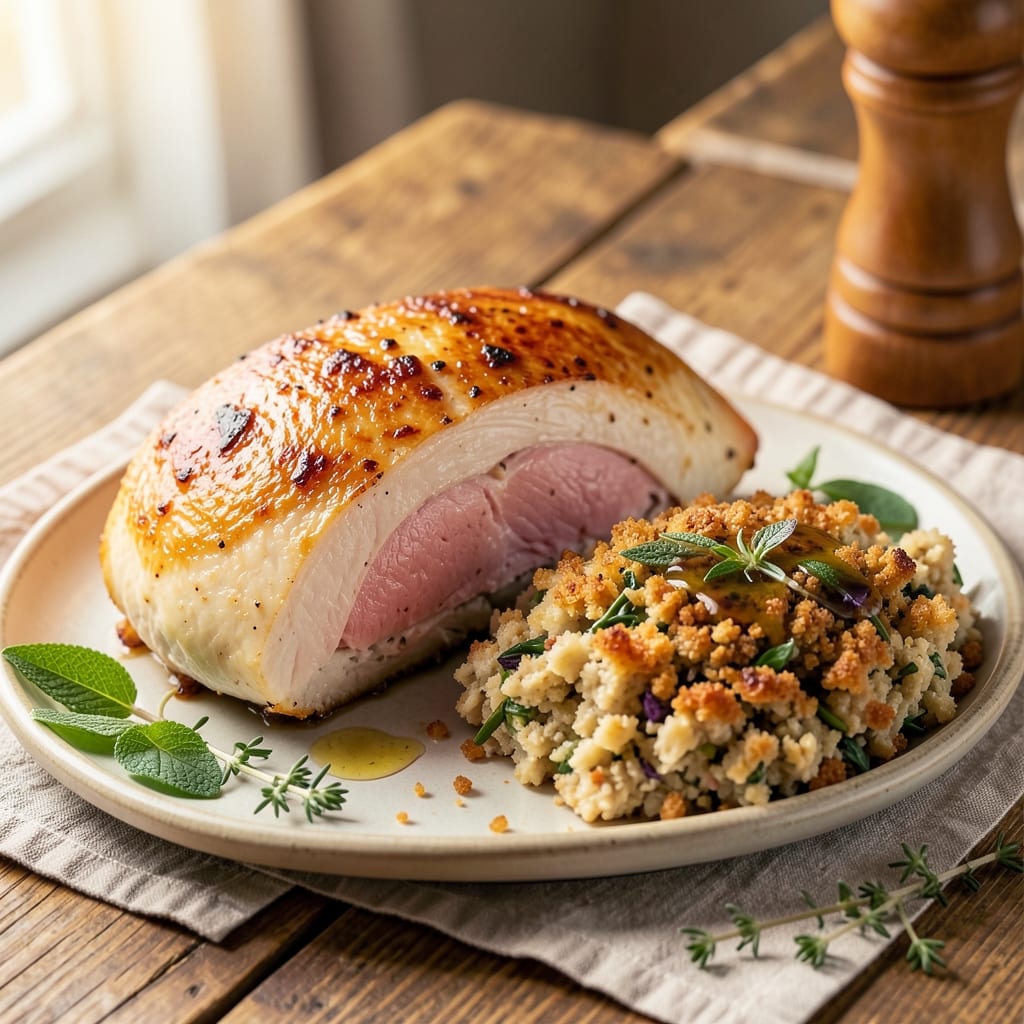 Baked Chicken Breast With Stove Top Stuffing Recipe: Juicy Chicken and Savory Stuffing in One Pan