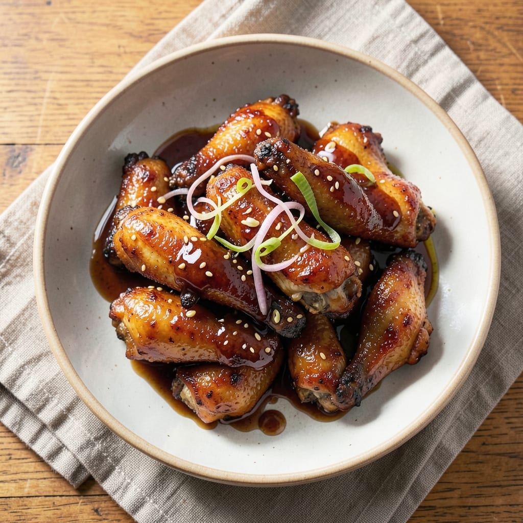 Baked Chicken Wing Recipe with Soy Sauce: Umami-Infused Crispy Bites in 40 Minutes