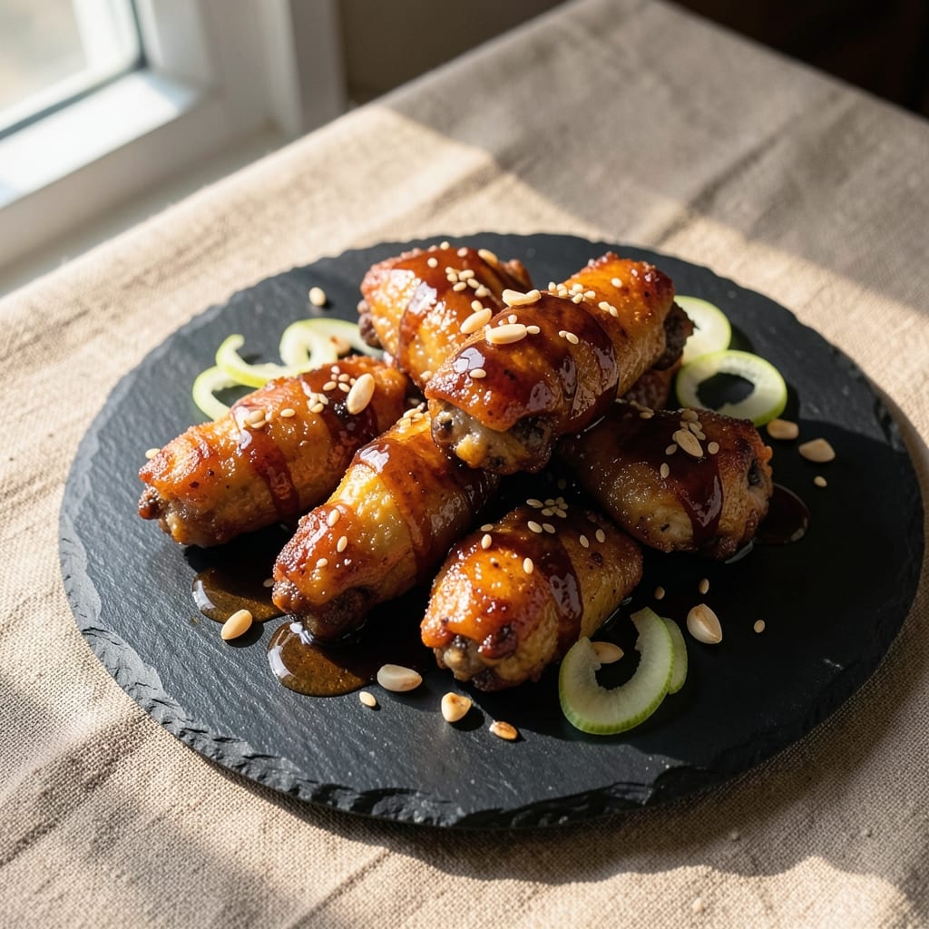 Asian Baked Chicken Wings Recipe: Five-Spice Glaze That Sticks to Every Bite