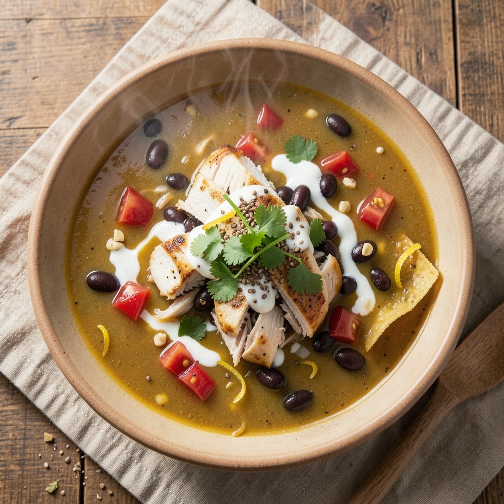 BJ's Copycat Chicken Tortilla Soup Recipe: Spiced Tomato-Basil Depth in One Pot