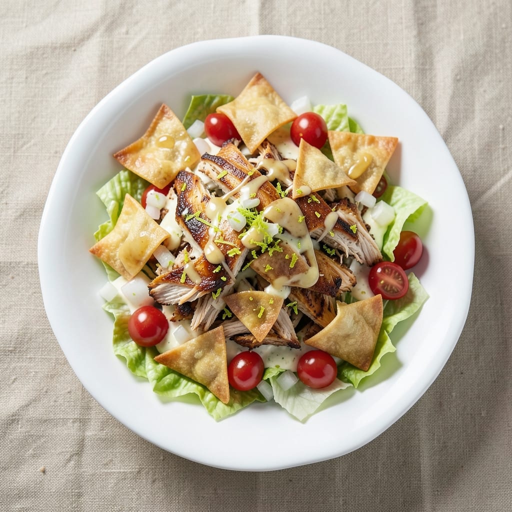 Applebee's Fiesta Chicken Salad Recipe: Crispy Wonton Cups Stuffed With Zesty Lime Dressing
