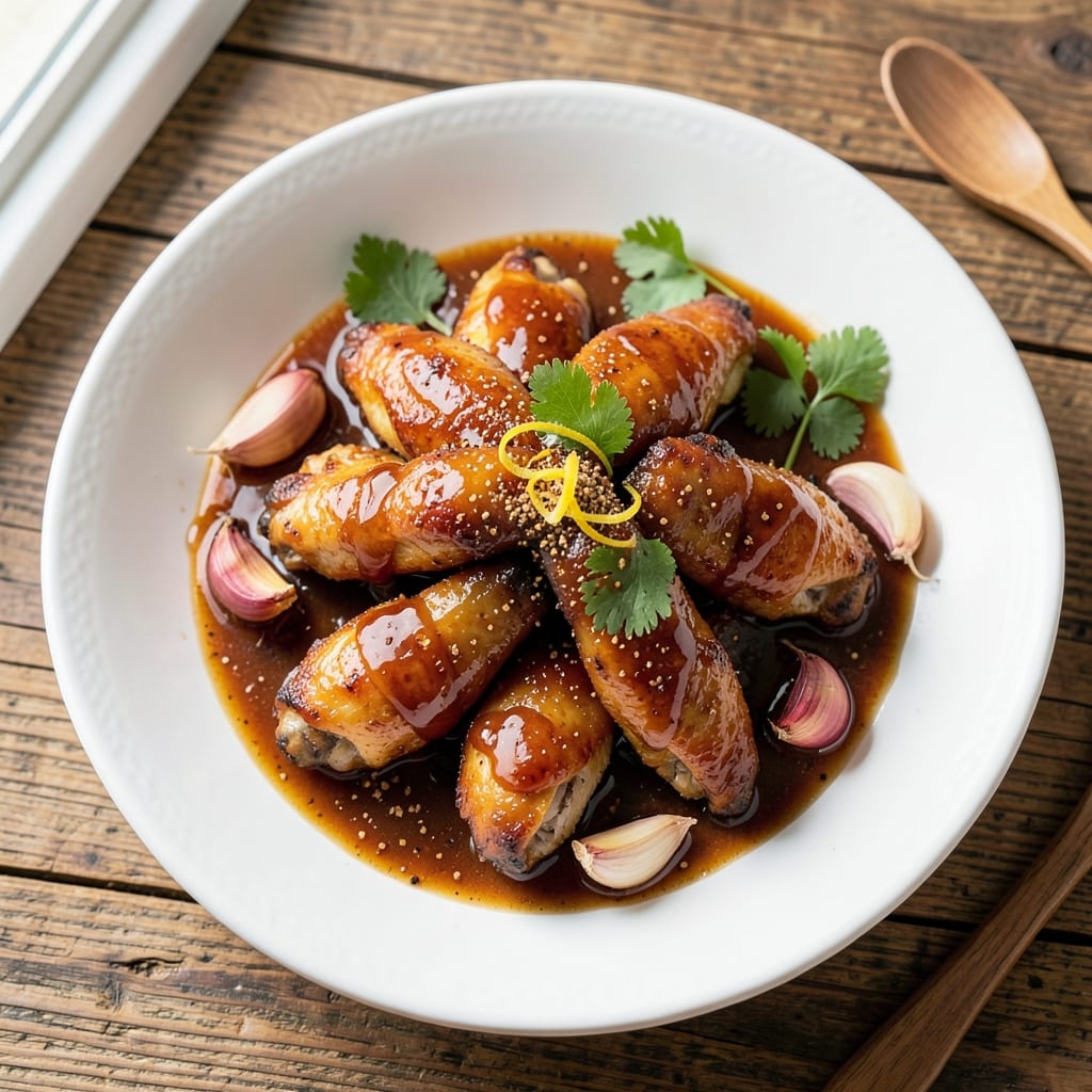 Baked Hoisin Sauce Chicken Wings Recipe: Glossy Sticky Glaze Meets Crispy Skin