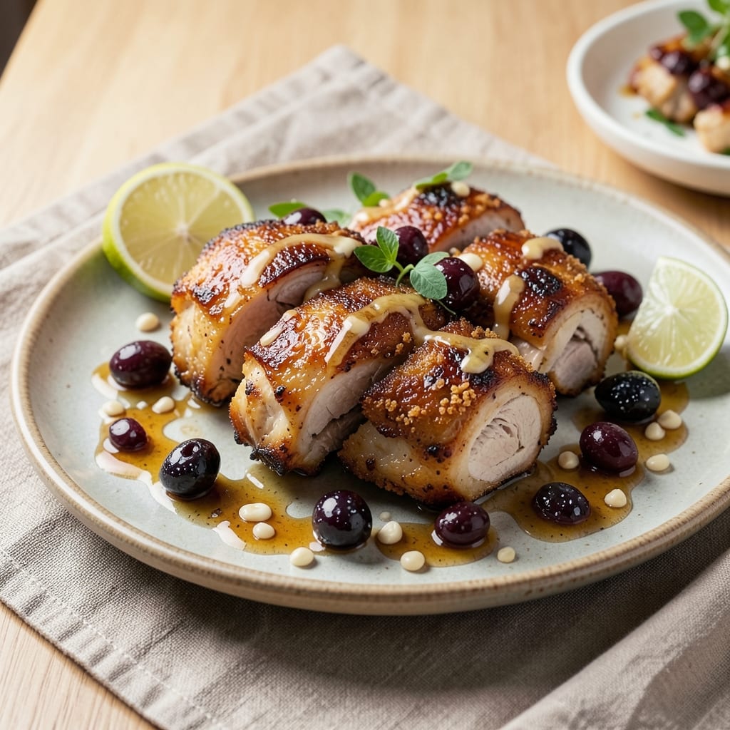 Black Olive Chicken Gluten Free Recipe: Briny-Kissed Crispy Panade