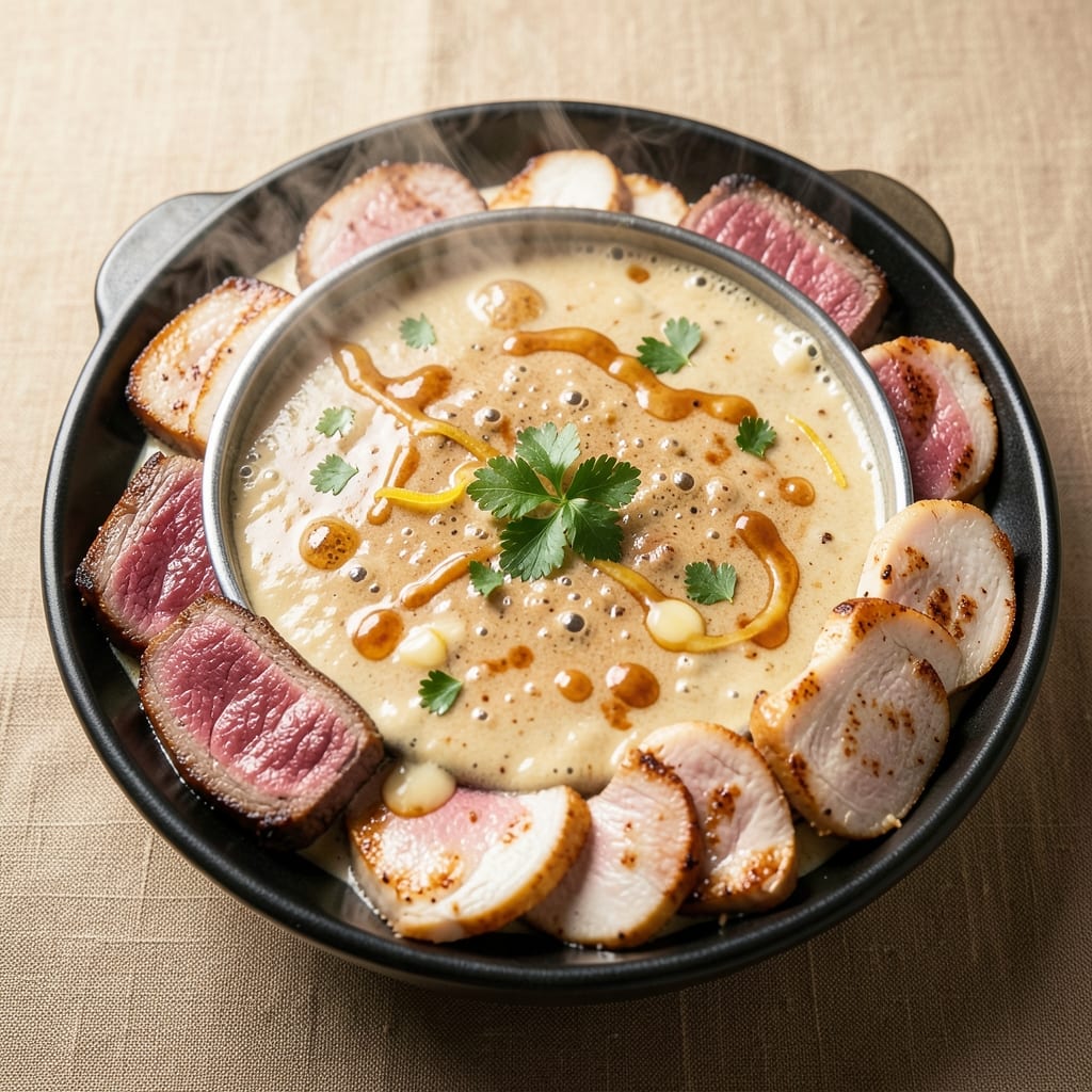 Beef and Chicken Fondue Recipe: Warm Cheese-Dipped Bites With Melty Magic