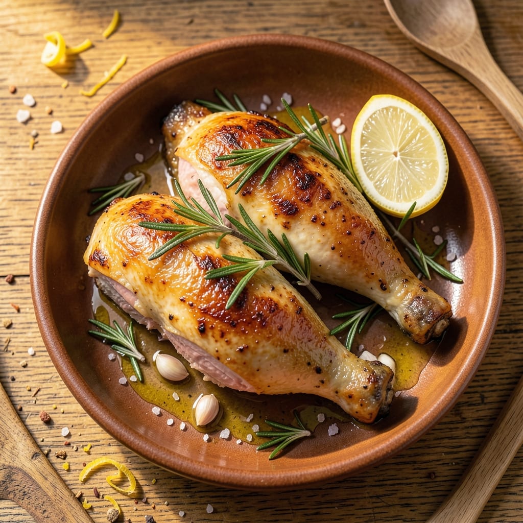 Baked Rosemary Chicken Leg Quarters Recipe: Herb-Infused Crispy Skin and Juicy Meat