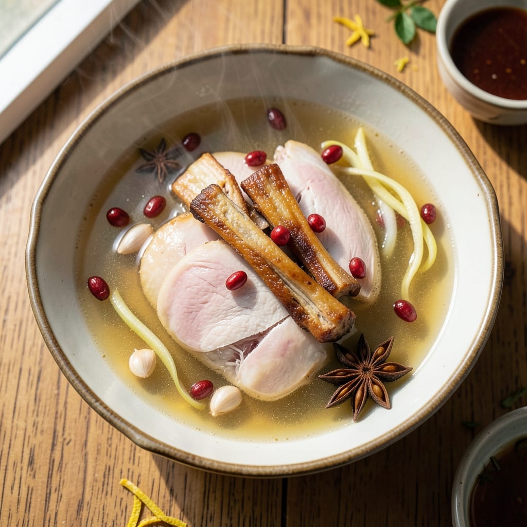 Authentic Chinese Chicken Soup Recipe: Fragrant Ginger-Garlic Broth with Silky Egg Ribbons