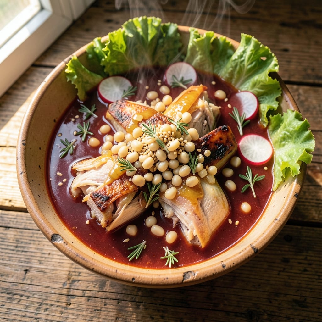 Authentic Red Chicken Pozole Recipe: Smoky Ancho-Chile Depth in One Pot