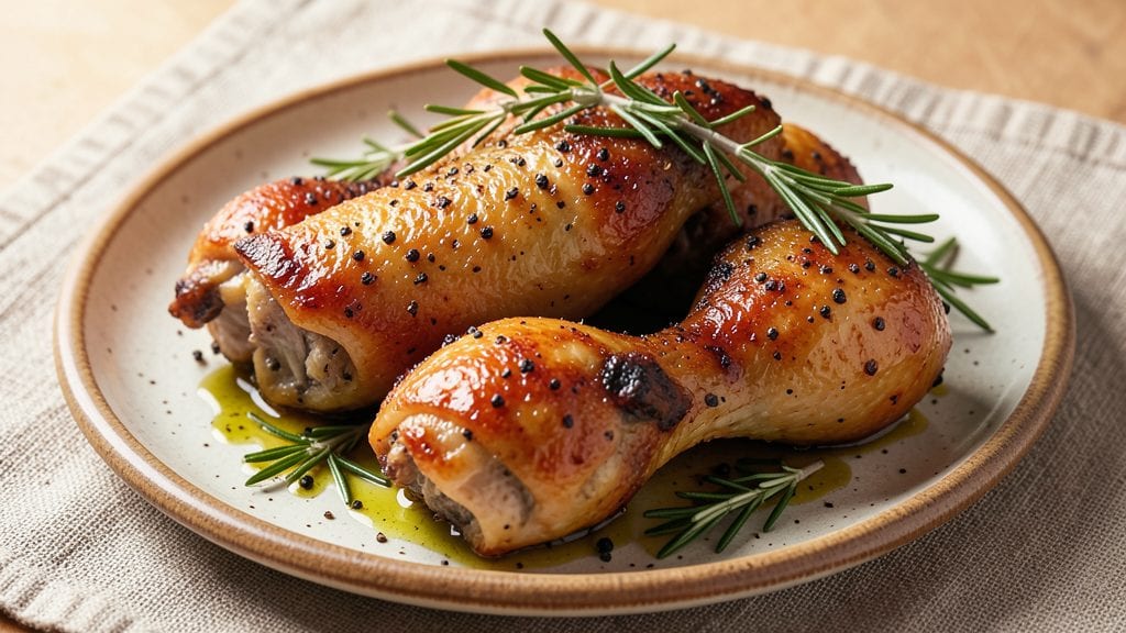 Baked Chicken Thighs And Drumsticks Recipe: Juicy Crispy Skin Without the Mess