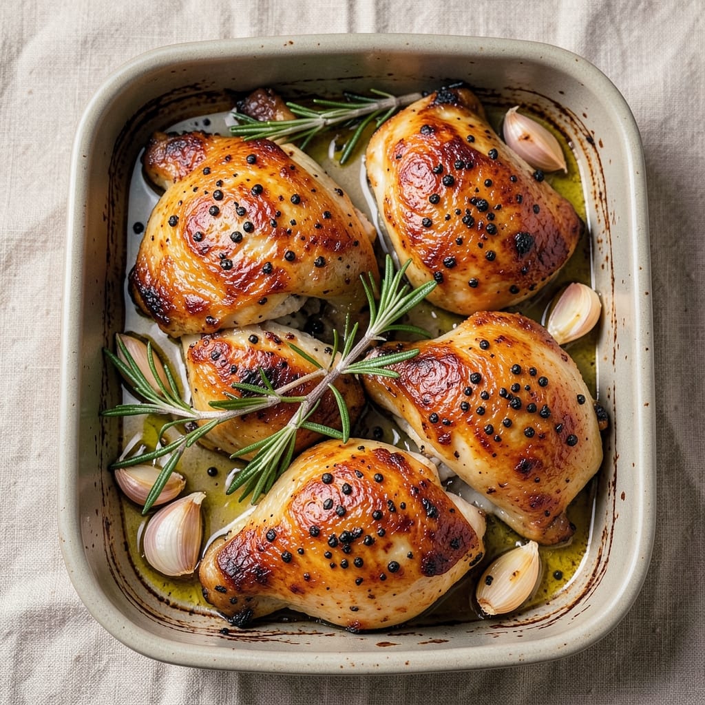Best Way to Bake Chicken Thighs Recipe: Juicy Skin-On Secrets for Foolproof Results