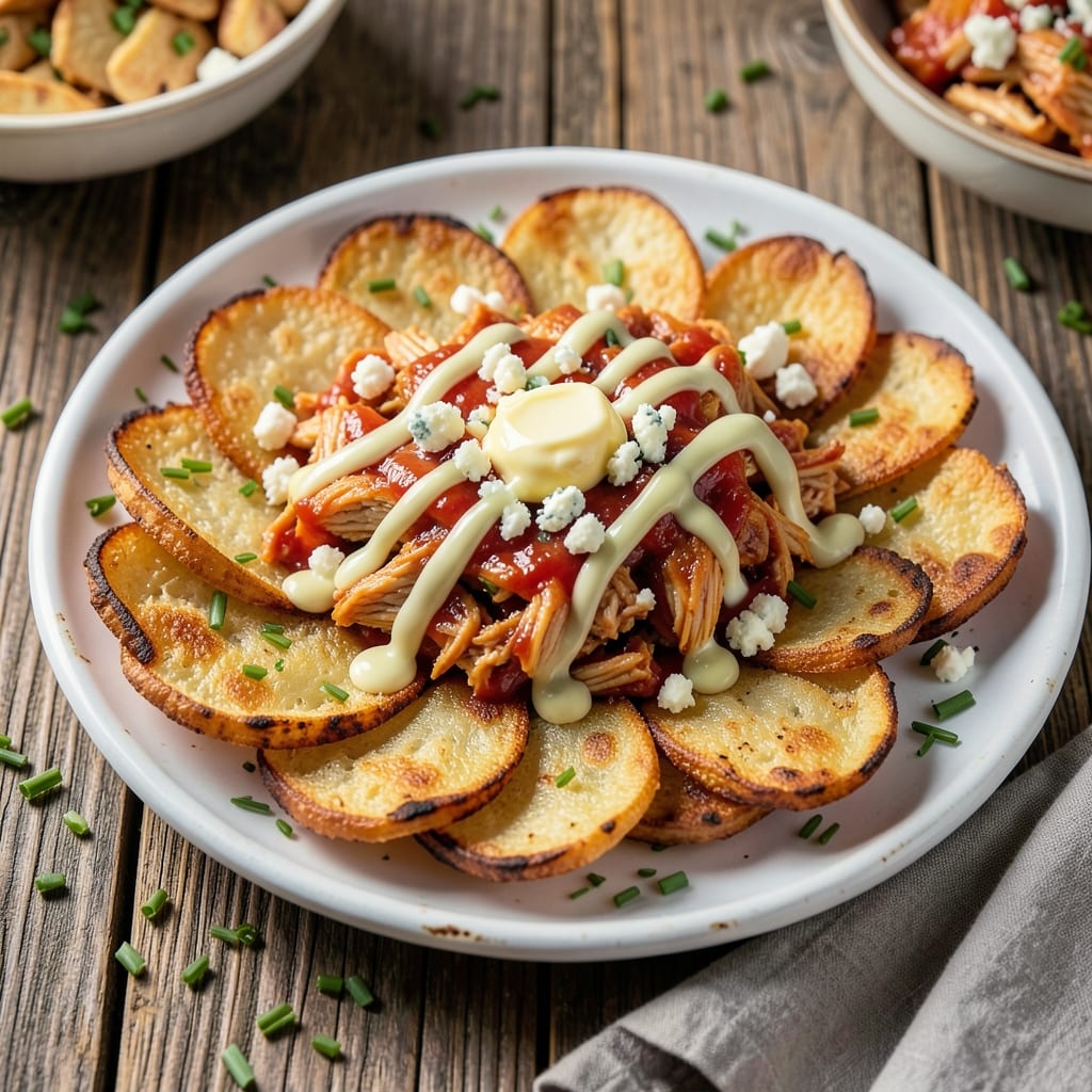 Buffalo Chicken Potato Skins Recipe: Spicy Kick and Crispy Crust Fusion