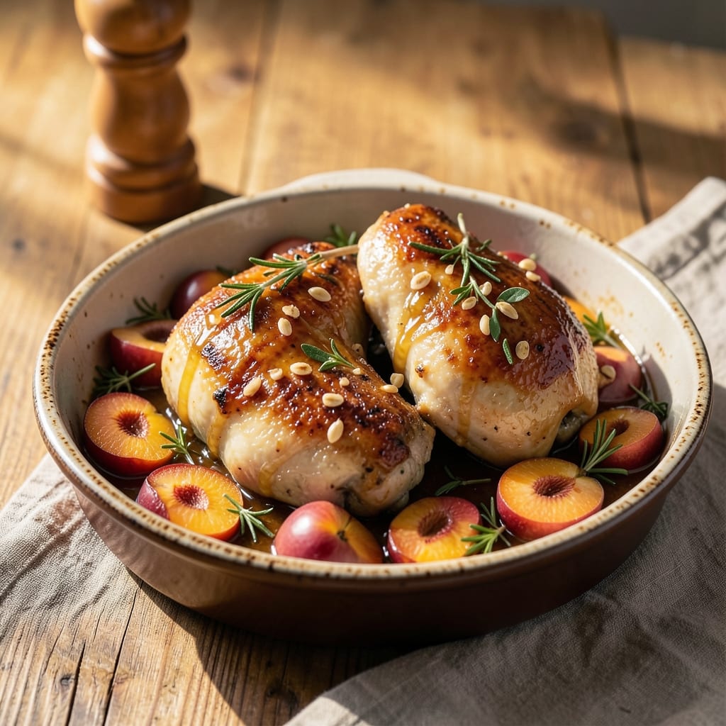 Baked Chicken With Canned Peaches Recipe: Sweet-Tart Glaze That Sticks to Every Bite