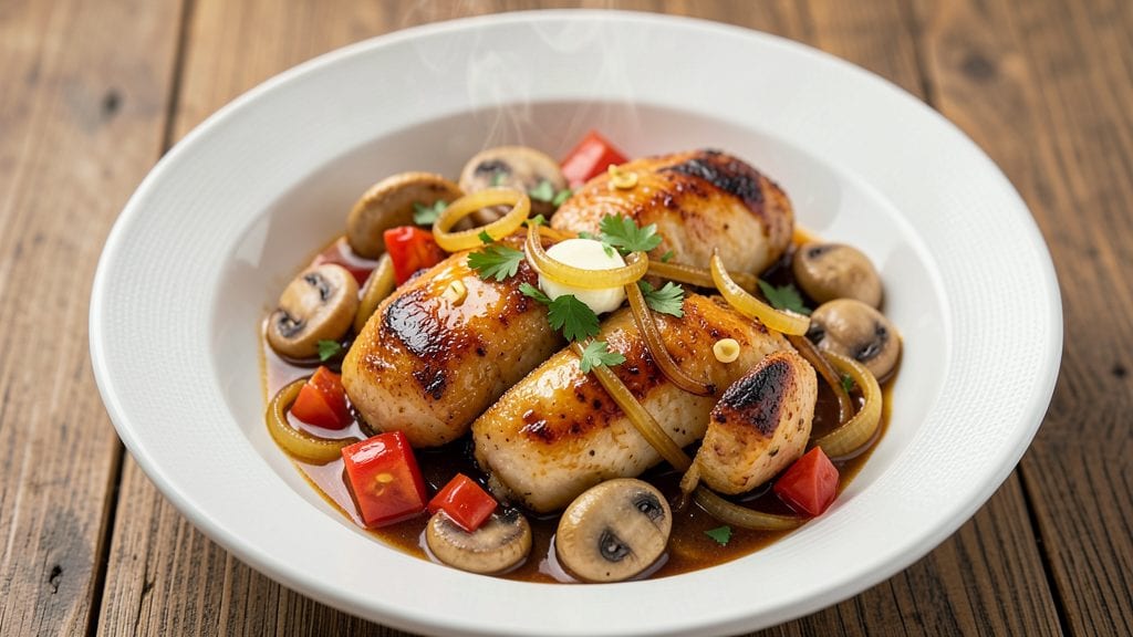 Carrabba's Copycat Chicken Marsala Recipe: Marsala-Wine Braised with Crispy Onion Crown