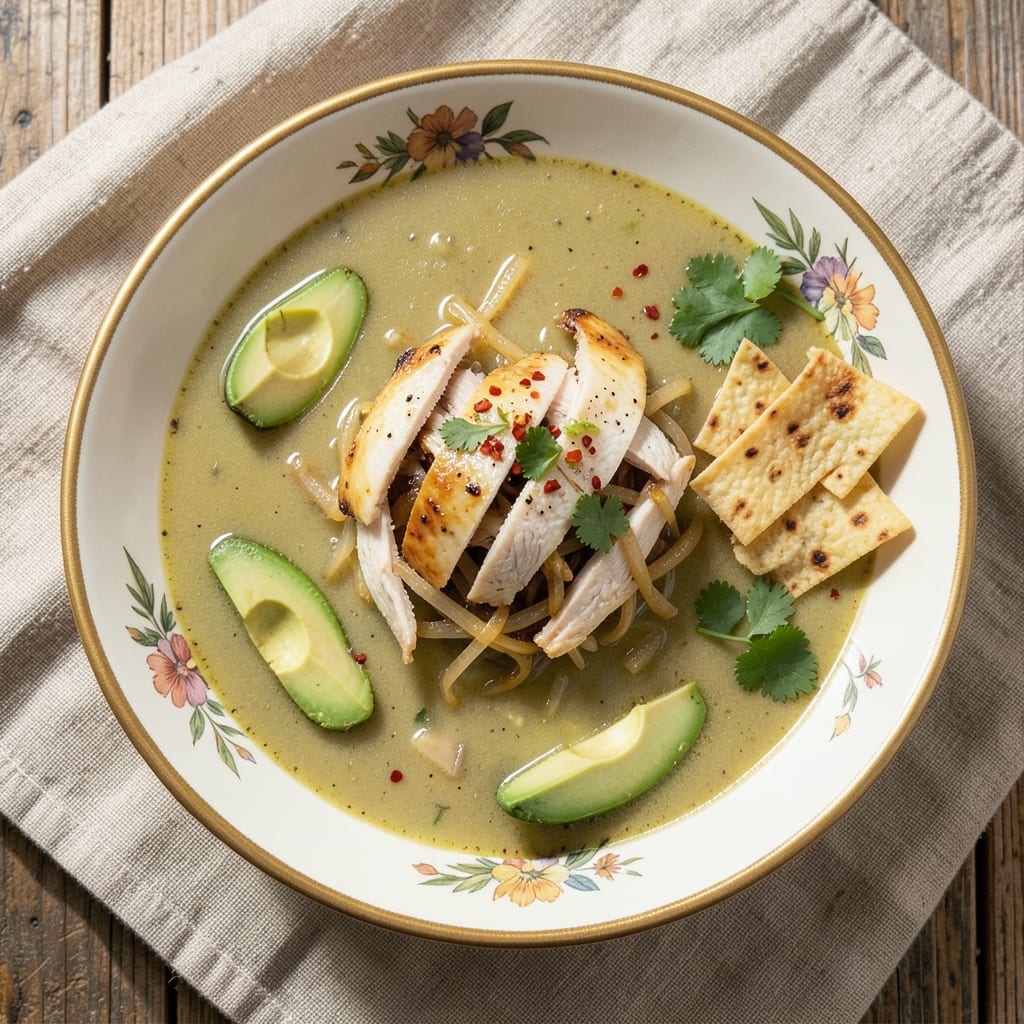 Avocado Chicken Tortilla Soup Recipe: Creamy Avocado-Topped Comfort in 30 Minutes
