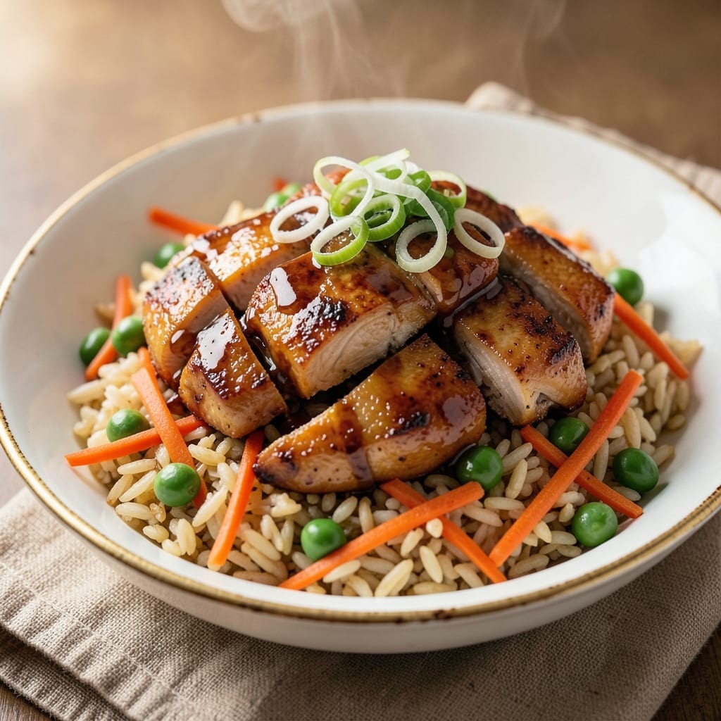 BBQ Chicken Fried Rice Recipe: Smoky Sweet Crunch in One-Pan