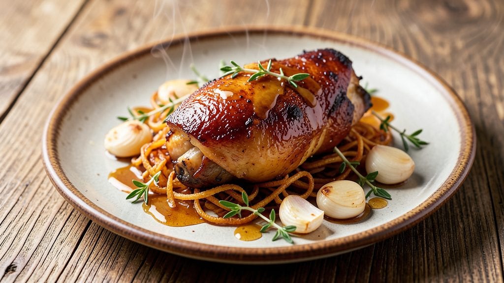 Chicken Thighs and Legs Recipe: Crispy-Skinned, Juicy-Core Roast with Herb Pan Sauce