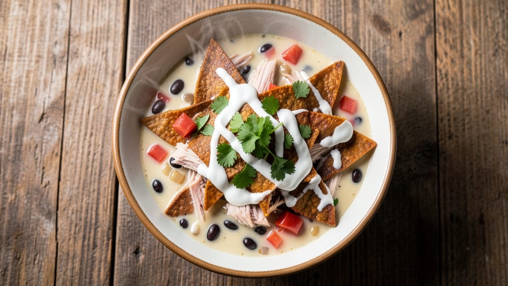 Chili's Chicken Tortilla Soup Copycat Recipe: Crispy Tortilla Crown Over Creamy Tomato-Basil Broth
