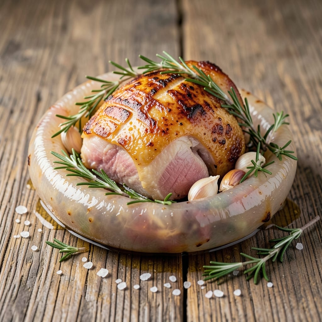 Bresse Chicken Cooked in a Pig's Bladder Recipe: Heritage French Technique for Unmatched Juiciness
