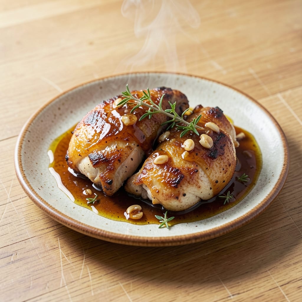 Baked Chicken Thigh Sauce Recipe: Honey-Garlic Glaze With Caramelized Depth