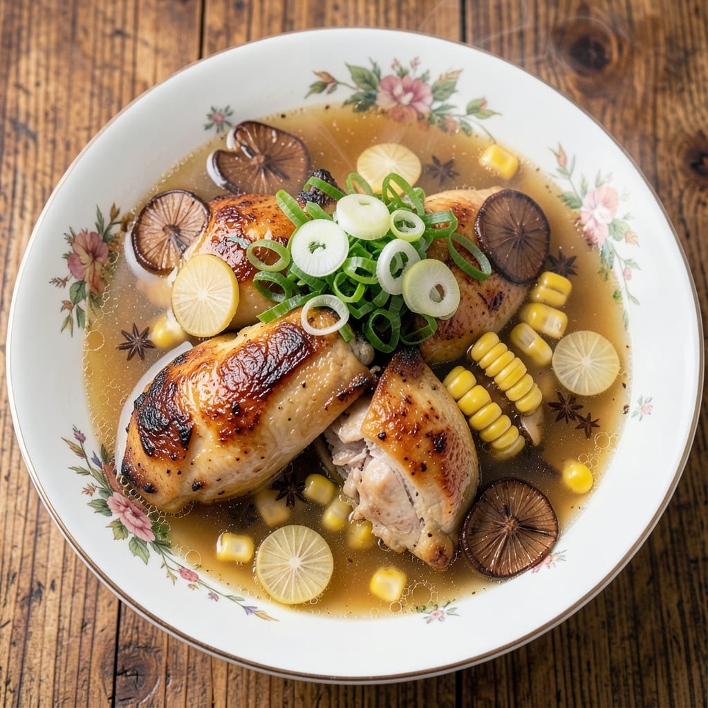 Authentic Chinese Chicken and Corn Soup Recipe: Fragrant Ginger-Star Anise Broth Magic