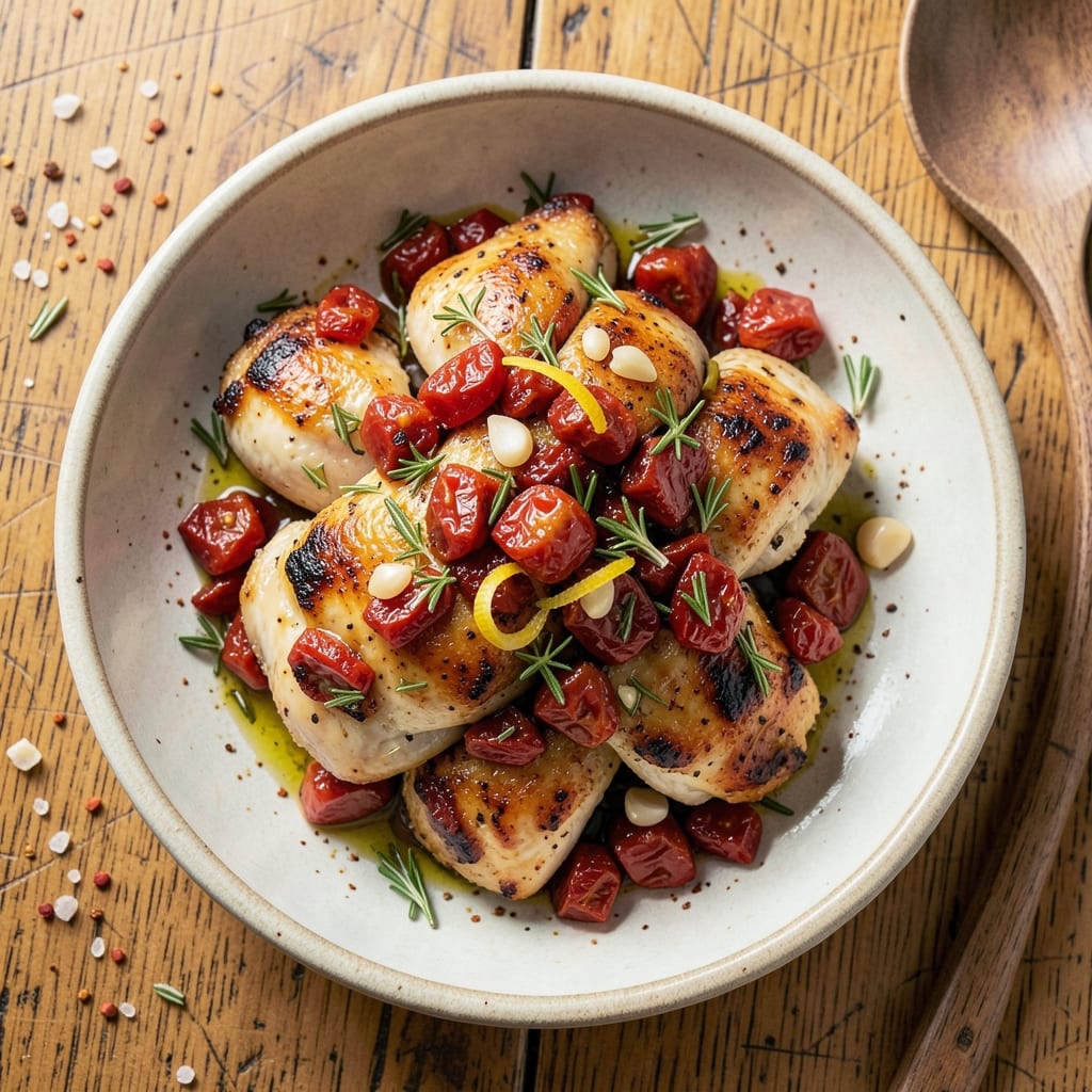 Baked Chicken With Sun-Dried Tomatoes Recipe: Mediterranean-Inspired Crispy Bites