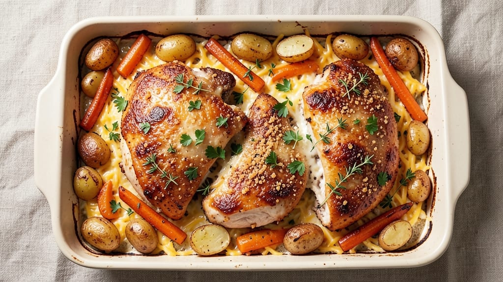 Grandma's Chicken Bake Recipe: Crispy Herb-Crusted Comfort in One Pan