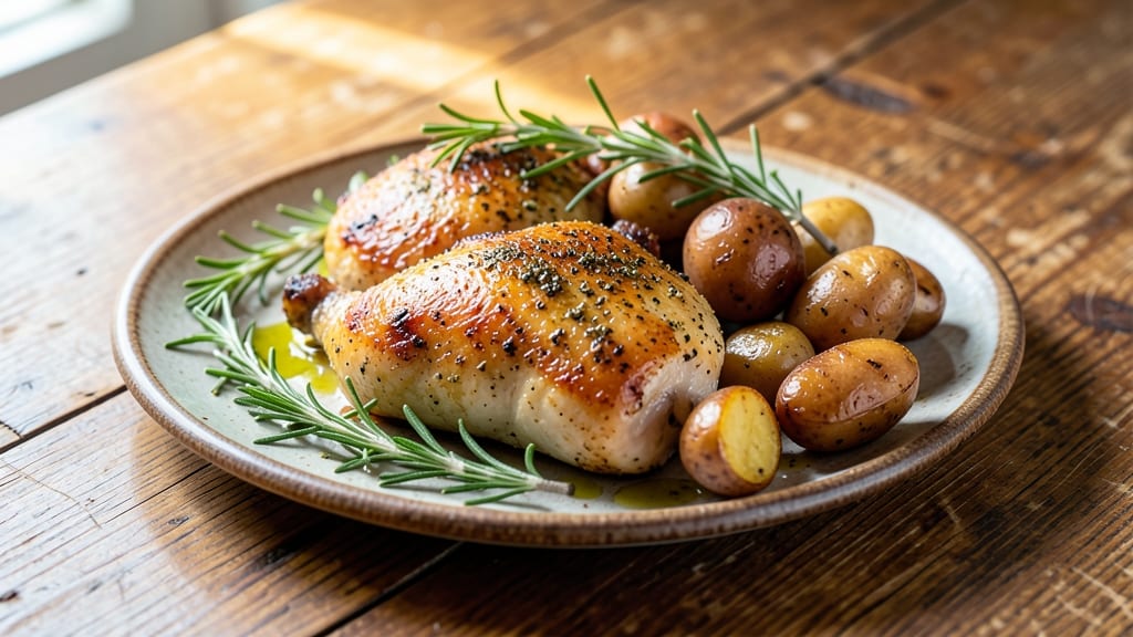 Mccormick Chicken And Potatoes Recipe: Herby Garlic Roast With Crispy Skin