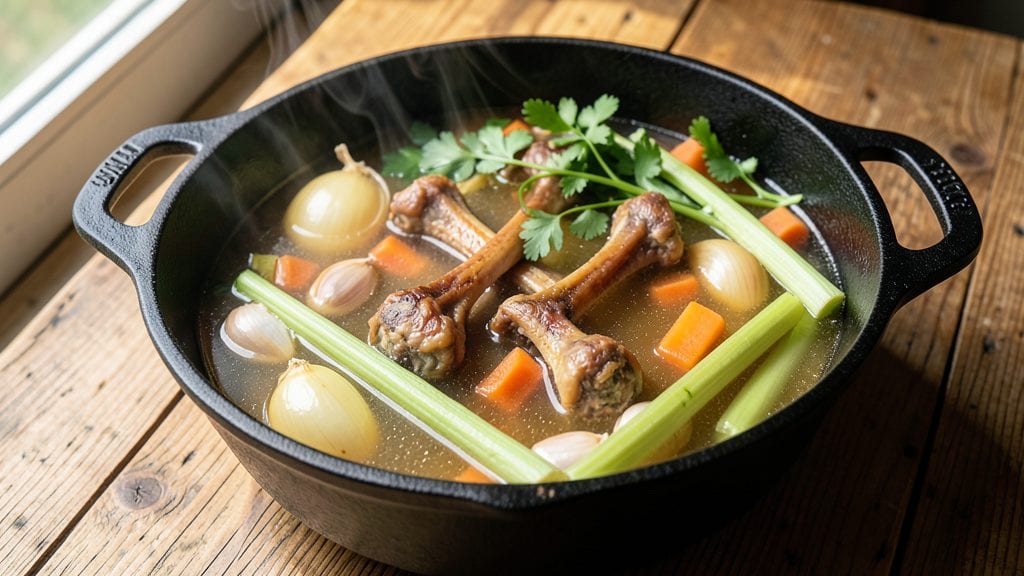 Old Fashioned Chicken Broth Recipe: Slow-Simmered Richness From Homemade Bones