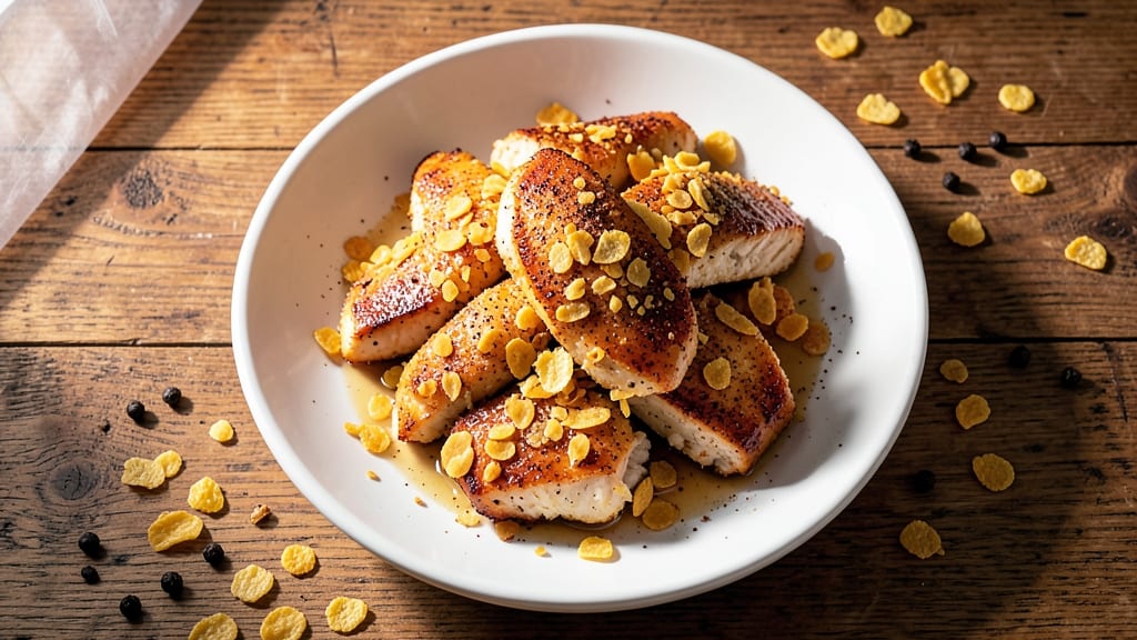 Original Kellogg's Cornflake Chicken Recipe: Crunchy Top and Creamy Mushroom Gravy Magic